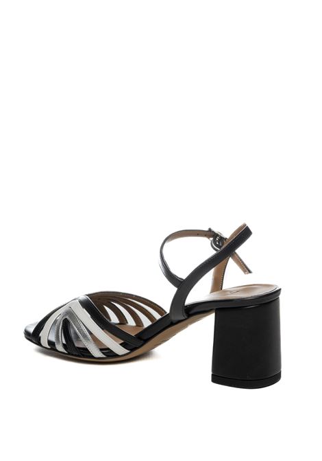 Sandalo pelle soft nero combo ALBANO | 401SOFT-COMBO NER